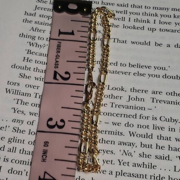 Green Stone and 14KGP Bracelet Bundle - Picture 9 of 10